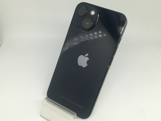 【中古】Apple au 【SIMフリー】 iPhone 14 128GB ミッドナイト MPUD3J/A【OSU301】保証期間１ヶ月【ランクB】