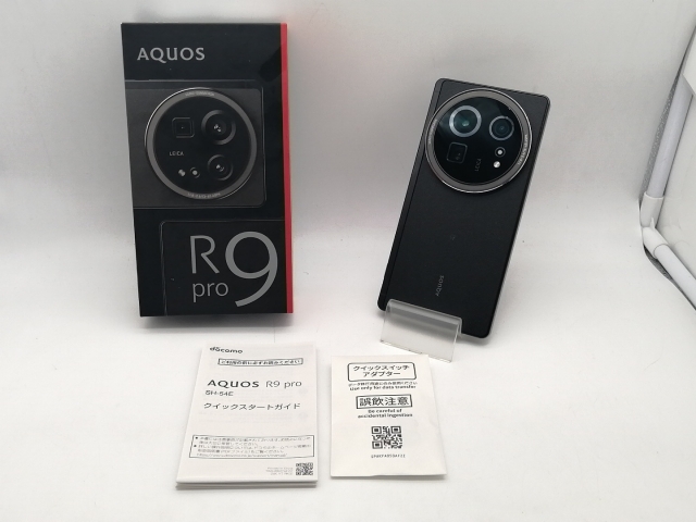 【中古】SHARP docomo 【SIMフリー】 AQUOS R9 pro ブラック 12GB 512GB SH-54E【OSU301】保証期間１ヶ月【ランクB】_9