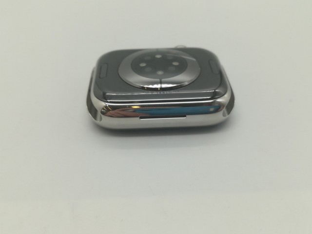 【中古】Apple Apple Watch Series8 41mm Cellular シルバーステンレススチールケース/ホワイトスポーツバンド MNJ53J/A【OSU301】保証期