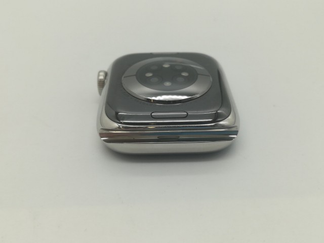 【中古】Apple Apple Watch Series8 41mm Cellular シルバーステンレススチールケース/ホワイトスポーツバンド MNJ53J/A【OSU301】保証期