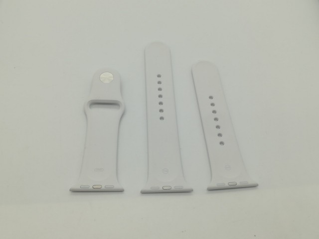 【中古】Apple Apple Watch Series8 41mm Cellular シルバーステンレススチールケース/ホワイトスポーツバンド MNJ53J/A【OSU301】保証期
