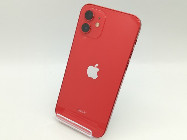 【中古】Apple SoftBank 【SIMロック解除済み】 iPhone 12 128GB (PRODUCT)RED MGHW3J/A【OSU301】保証期間１ヶ月【ランクC】