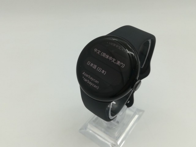 【中古】Google Pixel Watch2 Bluetooth/LTEモデル MatteBlackアルミケース/Obsidianアクティブバンド【OSU301】保証期間１ヶ月【ランクA