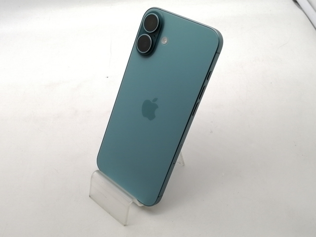 【中古】Apple SoftBank 【SIMフリー】 iPhone 16 Plus 256GB ティール MXVL3J/A【OSU301】保証期間１ヶ月【ランクC】