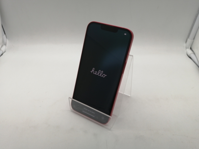 【中古】Apple SoftBank 【SIMフリー】 iPhone 14 128GB (PRODUCT)RED MPV93J/A【OSU301】保証期間１ヶ月【ランクC】_1
