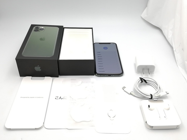 【中古】Apple au 【SIMロック解除済み】 iPhone 11 Pro 256GB ミッドナイトグリーン MWCC2J/A【ECセンター】保証期間１ヶ月【ランクB】_7