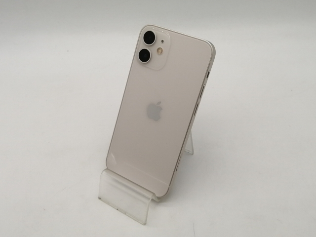 【中古】Apple 楽天モバイル 【SIMフリー】 iPhone 12 mini 64GB ホワイト MGA63J/A【OSU301】保証期間１ヶ月【ランクC】