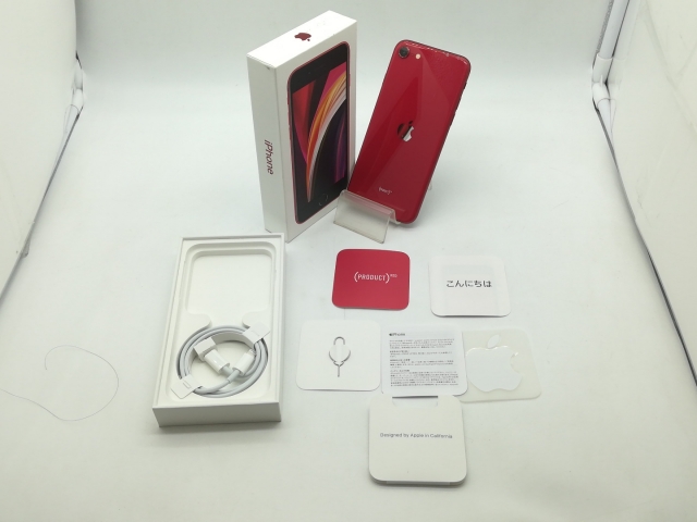 【中古】Apple au 【SIMロック解除済み】 iPhone SE（第2世代） 64GB (PRODUCT)RED MHGR3J/A（後期型番）【OSU301】保証期間１ヶ月【ランクC】