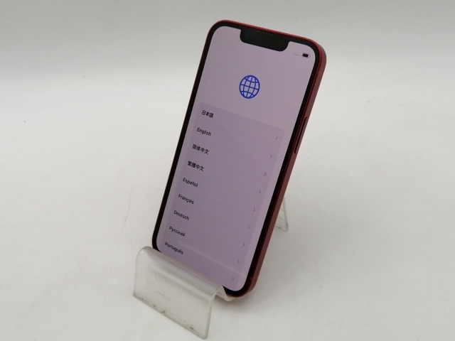 【中古】Apple au 【SIMフリー】 iPhone 13 mini 128GB (PRODUCT)RED MLJG3J/A【OSU301】保証期間１ヶ月【ランクC】
