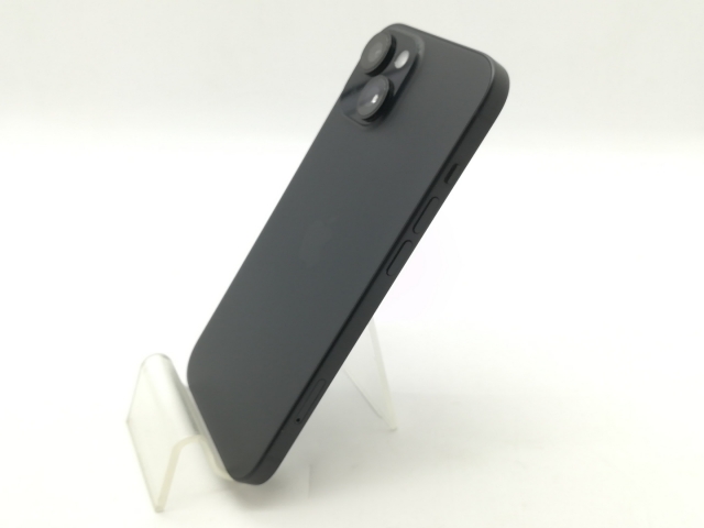 【中古】Apple docomo 【SIMフリー】 iPhone 15 128GB ブラック MTMH3J/A【OSU301】保証期間１ヶ月【ランクB】