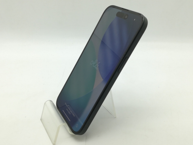 【中古】Apple docomo 【SIMフリー】 iPhone 15 128GB ブラック MTMH3J/A【OSU301】保証期間１ヶ月【ランクB】