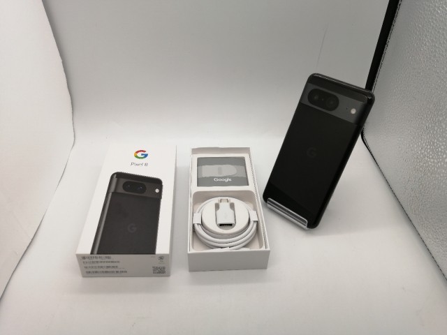 【中古】Google 国内版 【SIMフリー】 Pixel 8 オブシディアン 8GB 128GB GZPF0【OSU301】保証期間１ヶ月【ランクB】