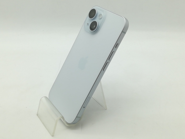 【中古】【赤ロム保証あり】Apple au 【SIMフリー】 iPhone 15 256GB ブルー MTMR3J/A【OSU301】保証期間１ヶ月【ランクA】