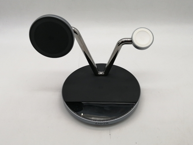 【中古】Anker Wireless Charging Station (3-in-1, MagGo, AirCool, Dock Stand) B257J11【OSU301】保証期間１週間