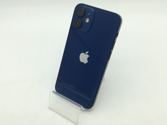 【中古】Apple 国内版 【SIMフリー】 iPhone 12 mini 128GB ブルー MGDP3J/A【OSU301】保証期間１ヶ月【ランクB】