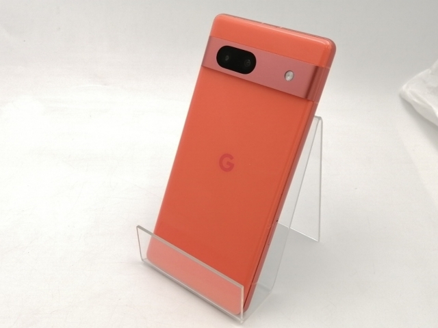 【中古】Google docomo 【SIMフリー】 Pixel 7a コーラル 8GB 128GB G82U8【ECセンター】保証期間１ヶ月【ランクB】