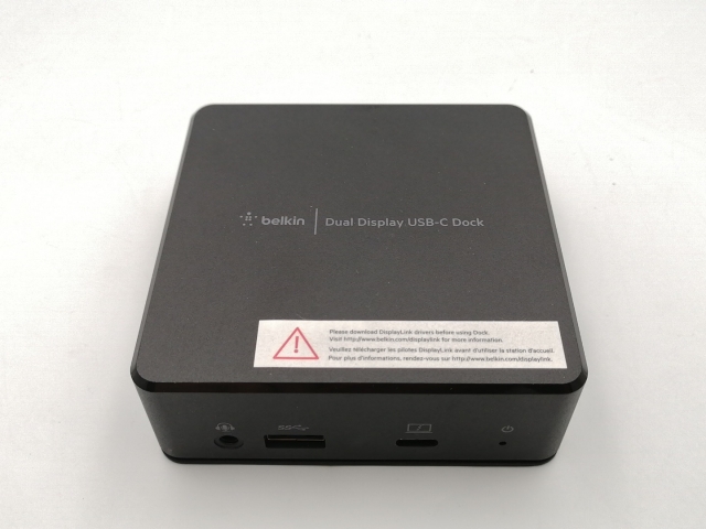 【中古】Belkin USB-Cデュアルディスプレイドッキングステーション INC002QCBK【ECセンター】保証期間１週間