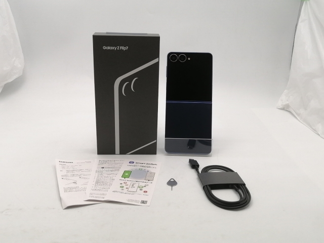 【中古】SAMSUNG 国内版 【SIMフリー】 Galaxy Z Flip7 ブルーシャドウ 12GB 512GB SM-F766Q【ECセンター】保証期間１ヶ月【ランクA】_7