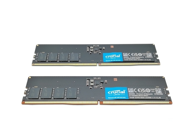 【中古】DDR5 16GB 2枚組（合計32GB） DDR5-5600(PC5-44800)【デスクトップPC用】【ECセンター】保証期間１週間