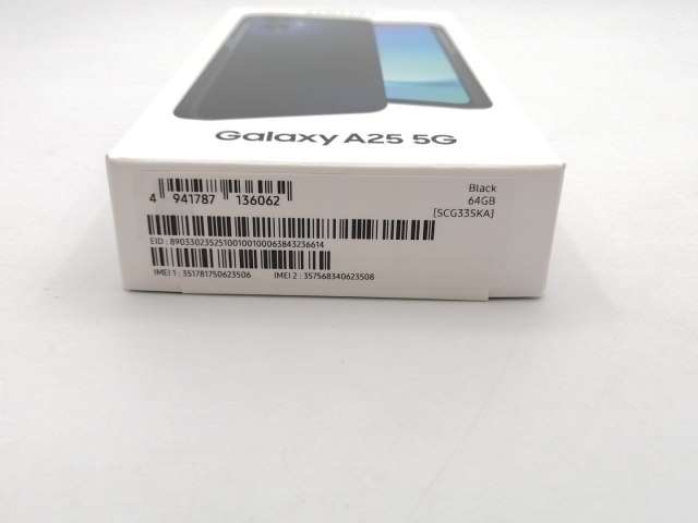 【未使用】SAMSUNG UQmobile 【SIMフリー】 Galaxy A25 5G ブラック 4GB 64GB SCG33【ECセンター】保証期間３ヶ月_2