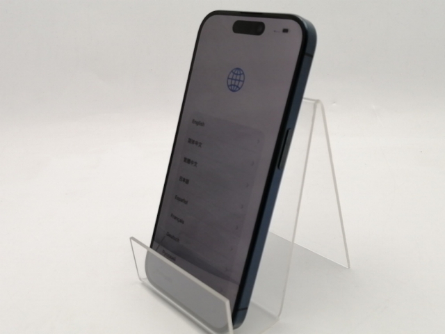 【中古】Apple SoftBank 【SIMフリー】 iPhone 15 Pro 256GB ブルーチタニウム MTUG3J/A【ECセンター】保証期間１ヶ月【ランクB】_1