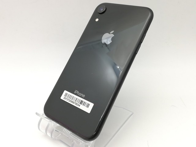 【中古】Apple au 【SIMロック解除済み】 iPhone XR 64GB ブラック MT002J/A【DS秋葉】保証期間１ヶ月【ランクB】