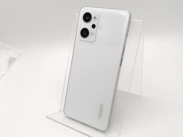 【中古】Oppo ymobile 【SIMフリー】 OPPO Reno9 A ムーンホワイト 8GB 128GB A301OP【大須2】保証期間１ヶ月【ランクB】