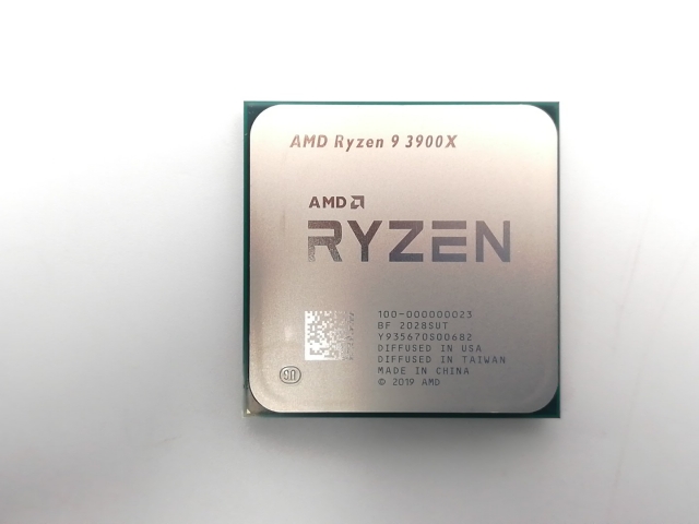 中古】AMD Ryzen 9 3900X (3.8GHz/TC:4.6GHz) bulk AM4/12C/24T/L3 64MB/
