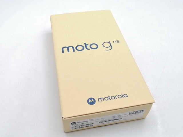 【未使用】MOTOROLA 国内版 【SIMフリー】 moto g05 ミスティブルー 8GB 128GB XT2523-5【ECセンター】保証期間３ヶ月