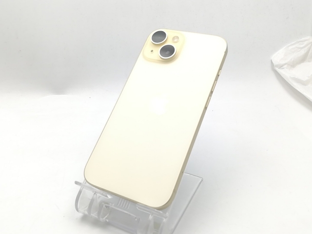 【中古】Apple docomo 【SIMフリー】 iPhone 15 256GB イエロー MTMQ3J/A【ECセンター】保証期間１ヶ月【ランクA】