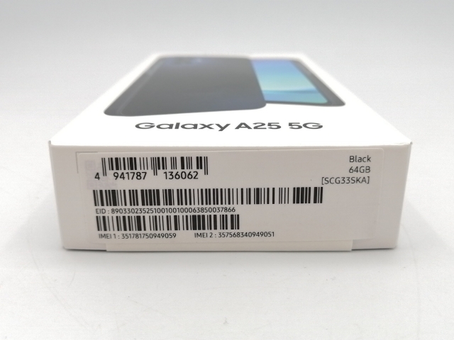 【未使用】SAMSUNG UQmobile 【SIMフリー】 Galaxy A25 5G ブラック 4GB 64GB SCG33【ECセンター】保証期間３ヶ月_2