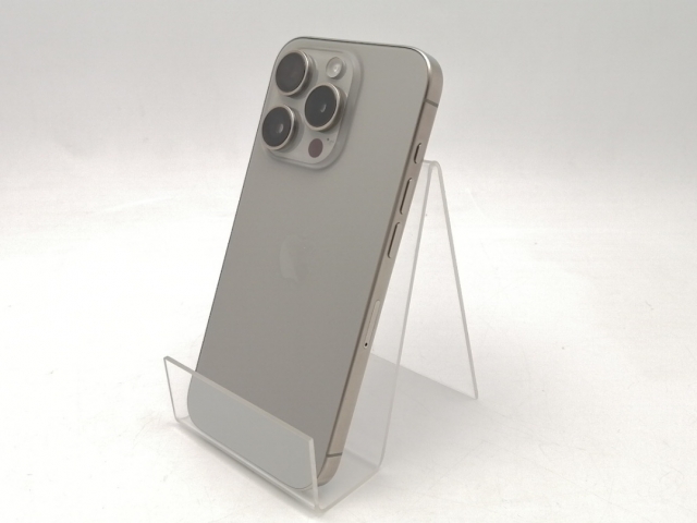 【中古】Apple 国内版 【SIMフリー】 iPhone 15 Pro 256GB ナチュラルチタニウム MTUF3J/A【ECセンター】保証期間1ヶ月【ランクA】