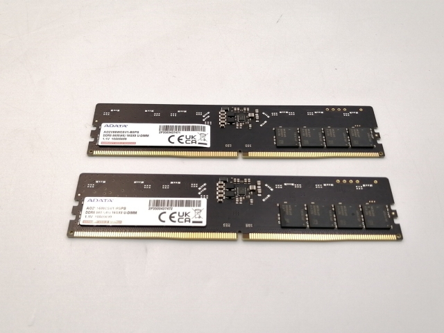 【中古】DDR5 16GB 2枚組（合計32GB） DDR5-5600(PC5-44800)【デスクトップPC用】【ECセンター】保証期間１週間
