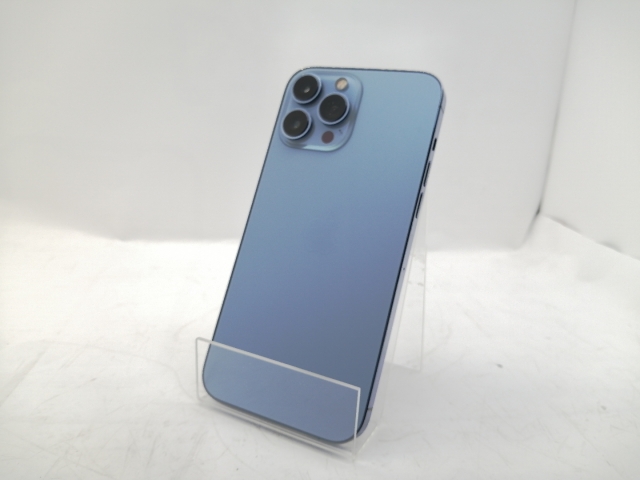 【中古】Apple SoftBank 【SIMフリー】 iPhone 13 Pro Max 256GB シエラブルー MLJD3J/A【秋葉5号】保証期間１ヶ月【ランクC】