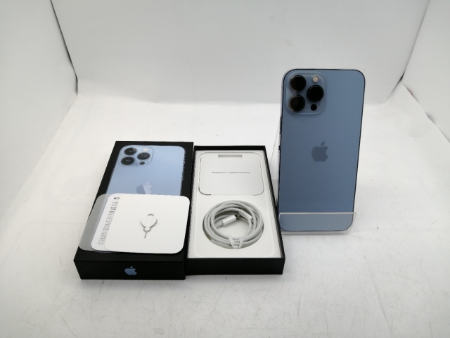 【中古】Apple SoftBank 【SIMフリー】 iPhone 13 Pro Max 256GB シエラブルー MLJD3J/A【秋葉5号】保証期間１ヶ月【ランクC】_7