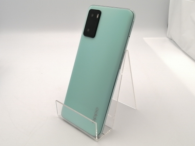 【中古】Oppo 楽天モバイル 【SIMフリー】 OPPO A55s 5G グリーン 4GB 64GB CPH2309【ECセンター】保証期間１ヶ月【ランクB】
