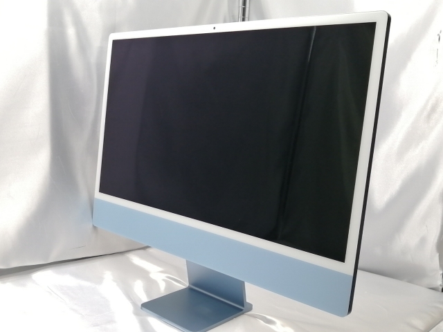 【中古】Apple iMac 24インチ CTO (M3・2023) ブルー M3(CPU:8C/GPU:10C)/8G/256G/1GbE(AC)/TouchID搭載KB【ECセンター】保証期間１ヶ月【ランクA】