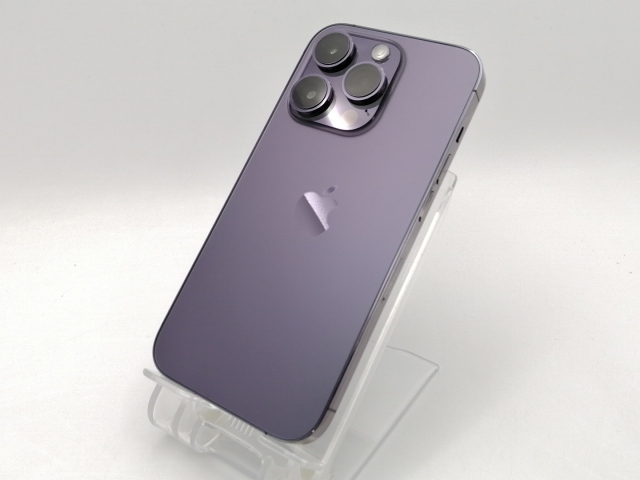 【中古】Apple 海外版 【SIMフリー】 iPhone 14 Pro 256GB ディープパープル【ECセンター】保証期間１ヶ月【ランクB】