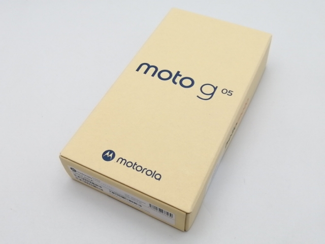 【未使用】MOTOROLA 国内版 【SIMフリー】 moto g05 ミスティブルー 8GB 128GB XT2523-5【ECセンター】保証期間３ヶ月