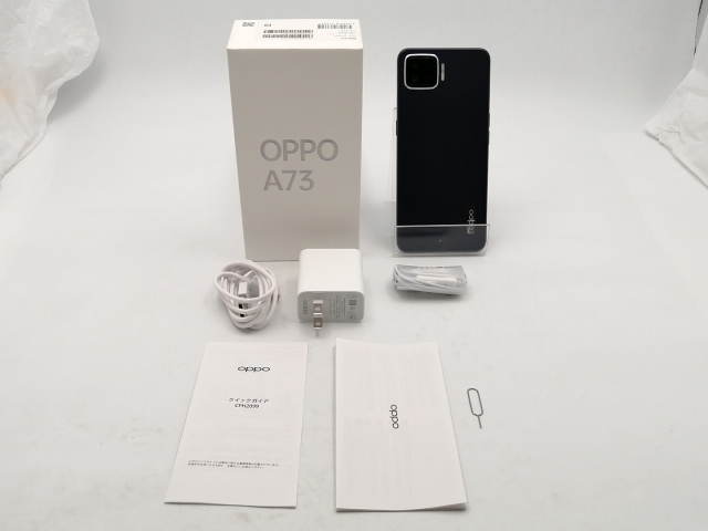中古】Oppo 楽天モバイル 【SIMフリー】 OPPO A73 ネービーブルー 4GB