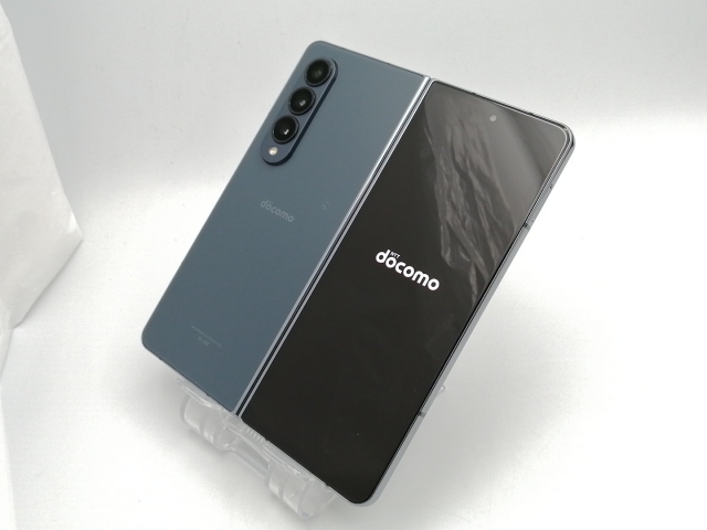 【中古】SAMSUNG docomo 【SIMフリー】 Galaxy Z Fold4 12GB 256GB SC-55C グレイグリーン【ECセンター】保証期間１ヶ月【ランクB】