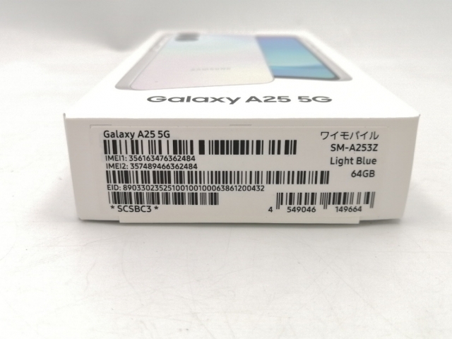 【未使用】SAMSUNG ymobile 【SIMフリー】 Galaxy A25 5G ライトブルー 4GB 64GB SCSBC3【ECセンター】保証期間３ヶ月_2