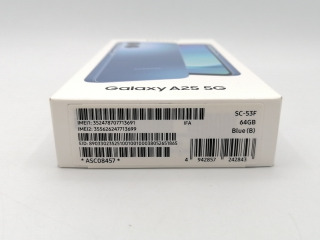 【未使用】SAMSUNG docomo 【SIMフリー】 Galaxy A25 5G ブルー 4GB 64GB SC-53F【ECセンター】保証期間３ヶ月_2