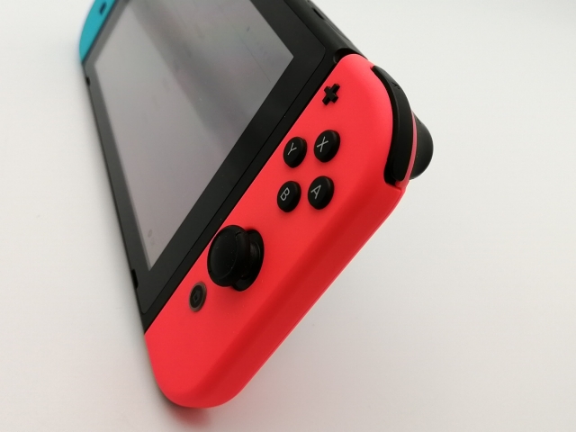 中古】Nintendo Switch 本体 Joy-Con(L) ネオンブルー/(R