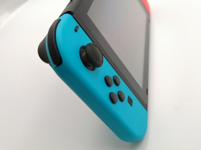 中古】Nintendo Switch 本体 Joy-Con(L) ネオンブルー/(R