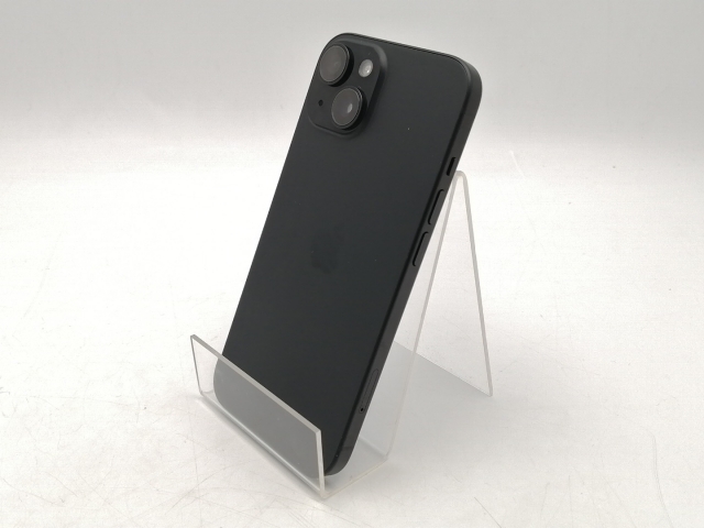 【中古】Apple 国内版 【SIMフリー】 iPhone 15 256GB ブラック MTMN3J/A【ECセンター】保証期間１ヶ月【ランクB】