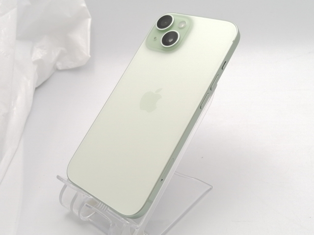 【中古】Apple 国内版 【SIMフリー】 iPhone 15 256GB グリーン MTMT3J/A【ECセンター】保証期間１ヶ月【ランクA】