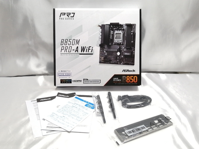 【中古】ASRock B850M Pro-A WiFi B850/AM5/microATX【ECセンター】保証期間１週間_5