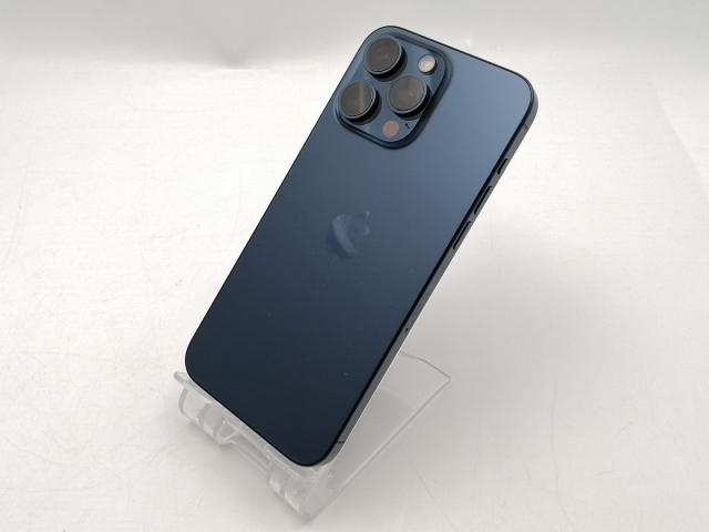 【中古】Apple 国内版 【SIMフリー】 iPhone 15 Pro Max 512GB ブルーチタニウム MU6X3J/A【ECセンター】保証期間１ヶ月【ランクA】