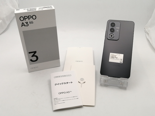【中古】Oppo ymobile 【SIMフリー】 OPPO A3 5G 4GB 128GB ブラック【ECセンター】保証期間１ヶ月【ランクA】_7